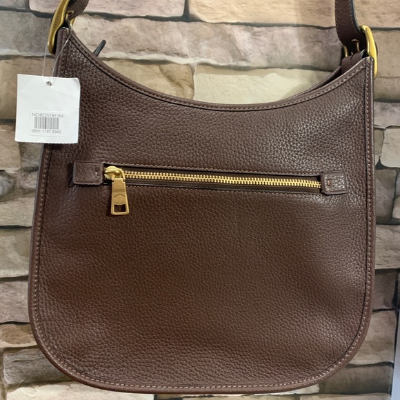 🔥SOLD🔥COACH pebbled leather saddle zip top Crosby - Picture 15 of 16